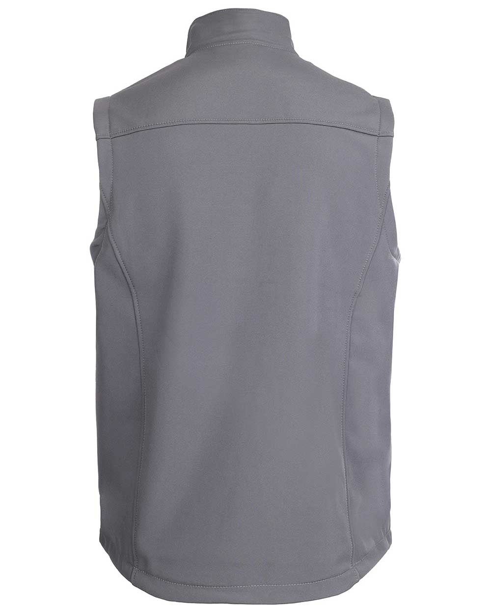 Grey coloured Fort Breckland Softshell Bodywarmer on white background