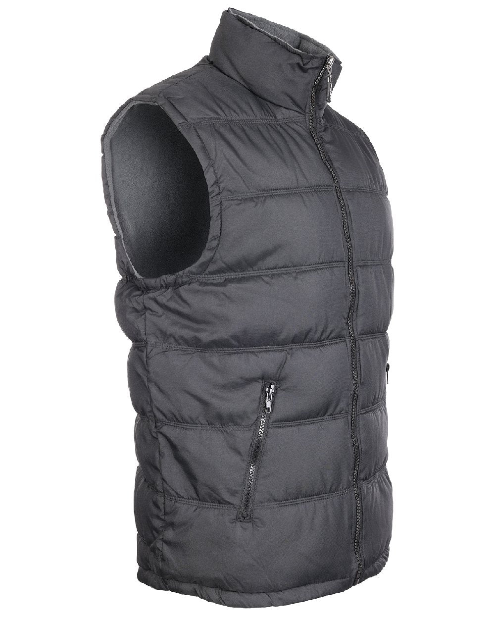 Black coloured Fort Downham Bodywarmer on white background