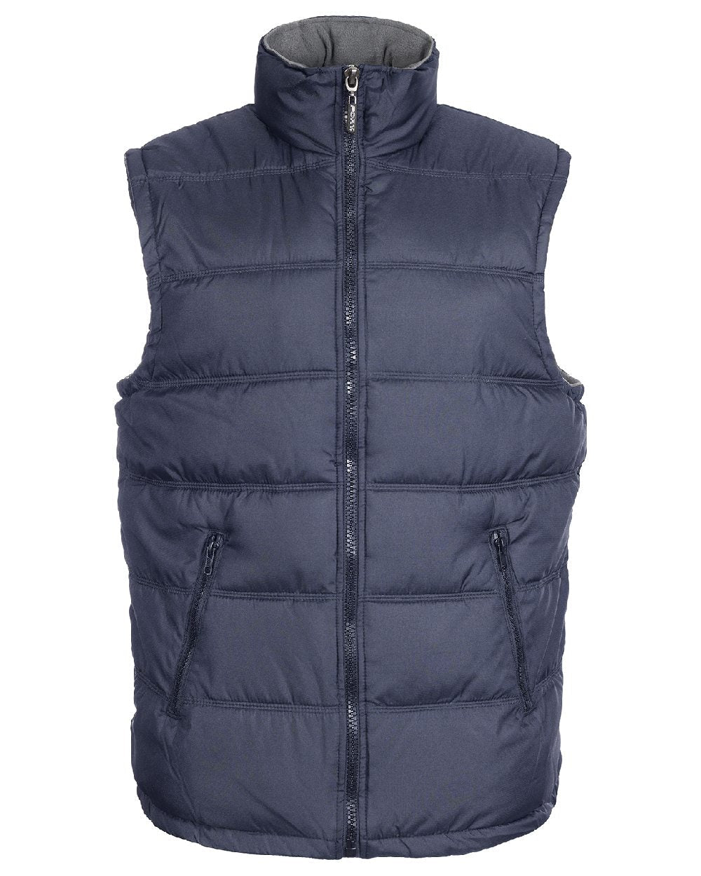 Navy coloured Fort Downham Bodywarmer on white background