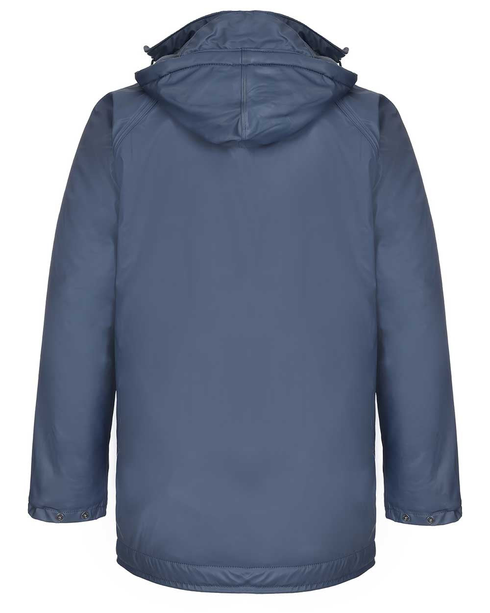 Navy Blue coloured Fort Fortex Flex Waterproof Fleece Lined Jacket on white background