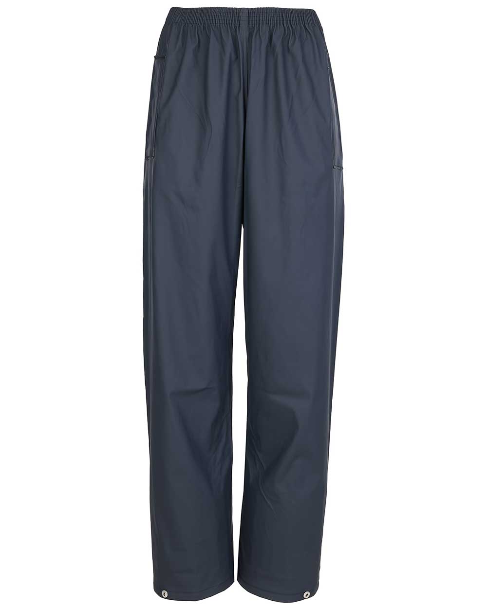 Navy coloured Fort Fortex Flex Waterproof Trousers on white background