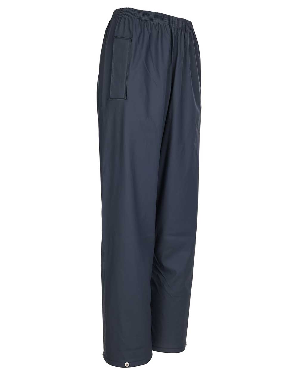 Navy coloured Fort Fortex Flex Waterproof Trousers on white background