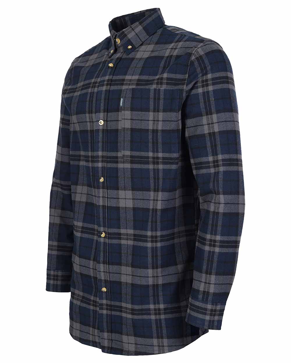 Navy Blue coloured Fort Hyde Shirt on white background