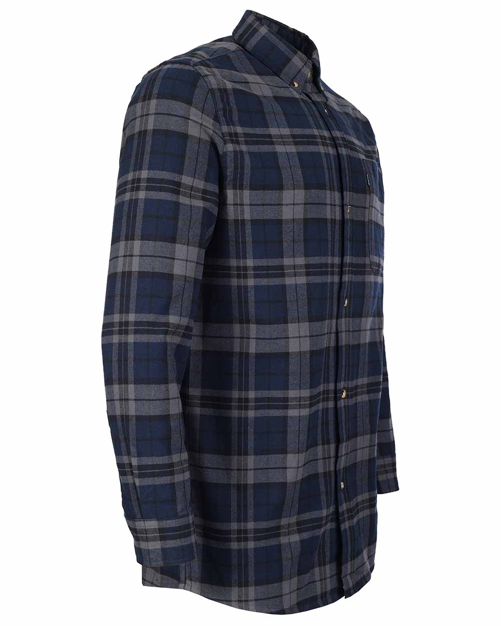Navy Blue coloured Fort Hyde Shirt on white background