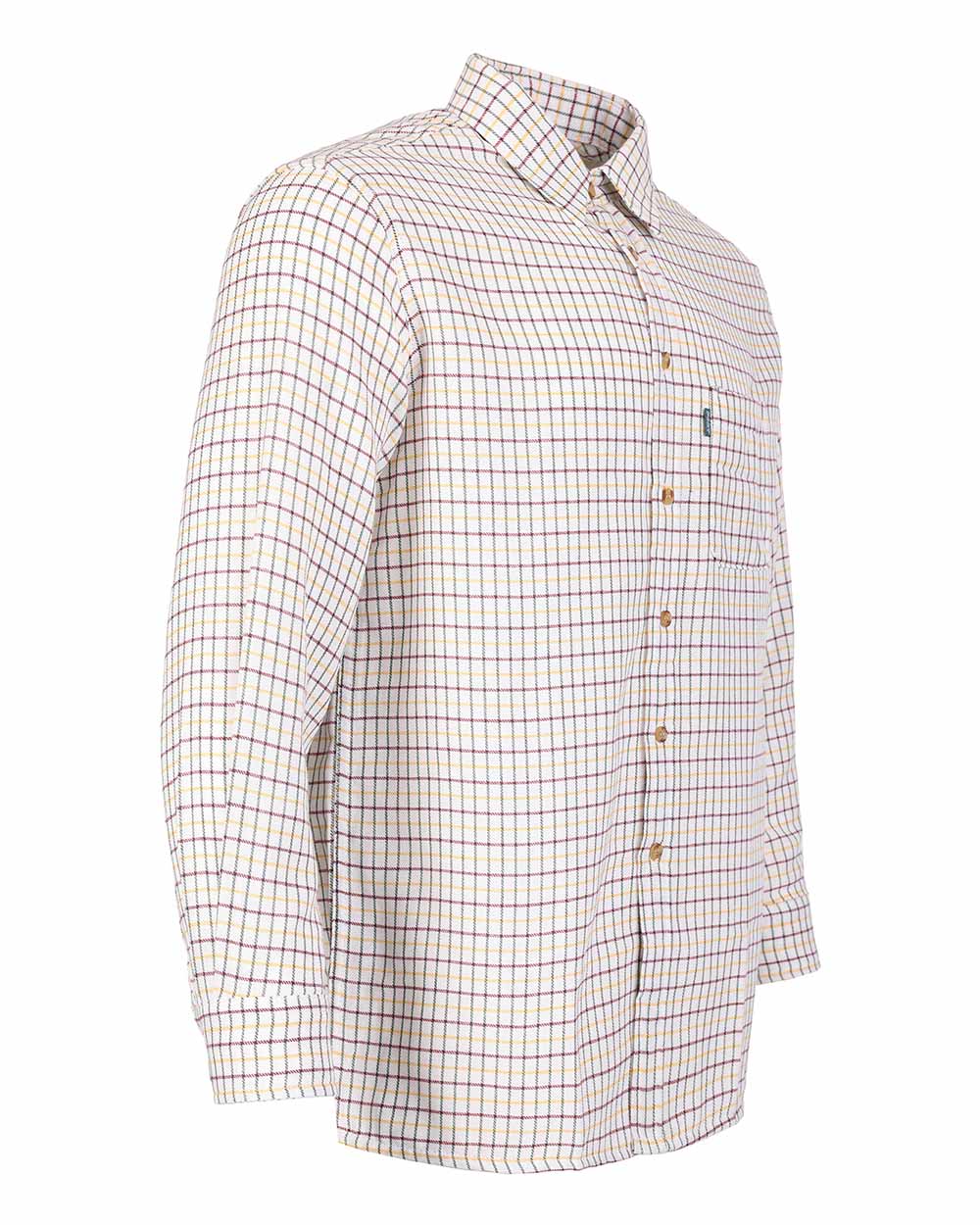 Green coloured Fort Tattersall Shirt on white background