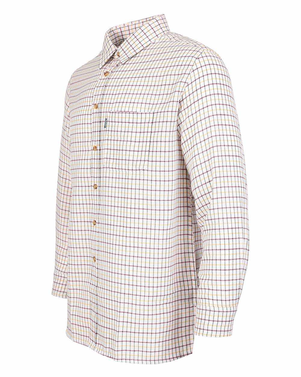 Green coloured Fort Tattersall Shirt on white background