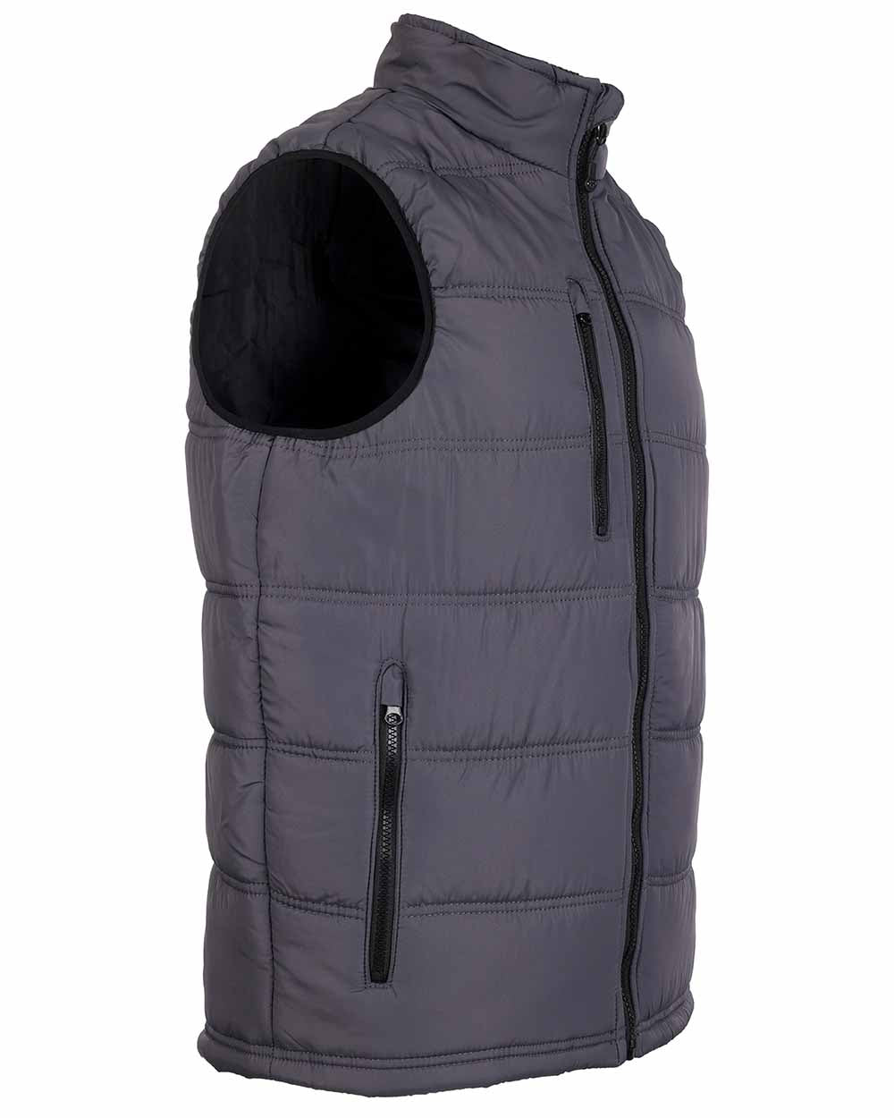 Grey coloured Fort Carlton Bodywarmer on white background