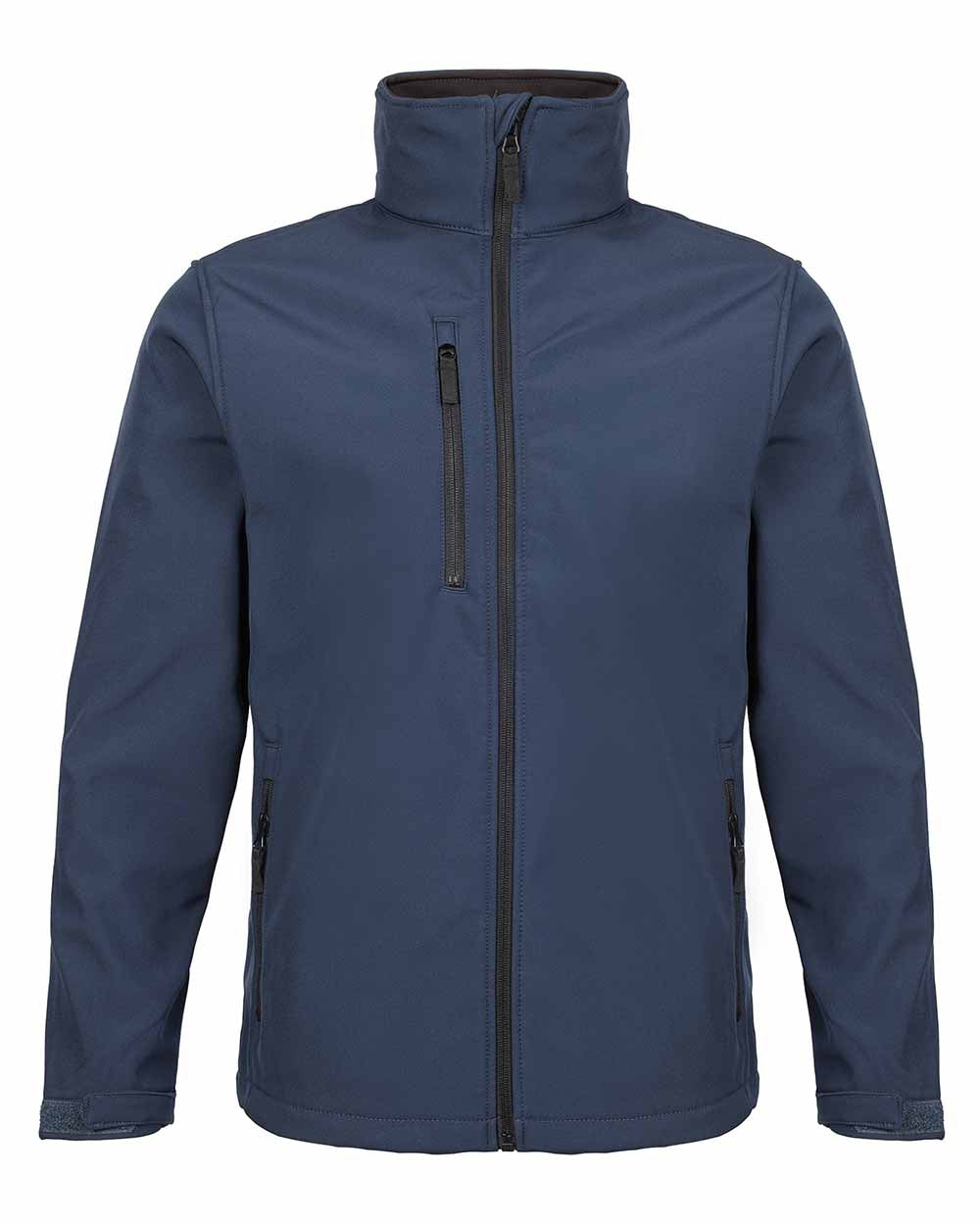 Navy Blue coloured Fort Selkirk Softshell Waterproof Jacket on white background