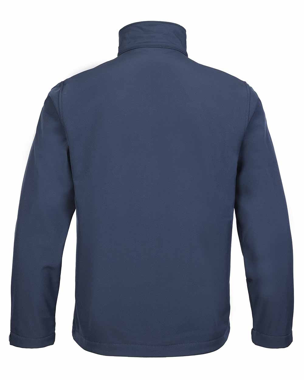 Navy Blue coloured Fort Selkirk Softshell Waterproof Jacket on white background