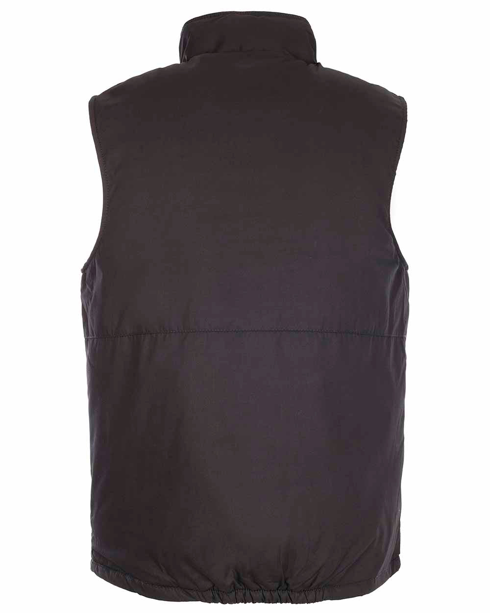Back view Black Fort Wroxham Quilted Bodywarmer