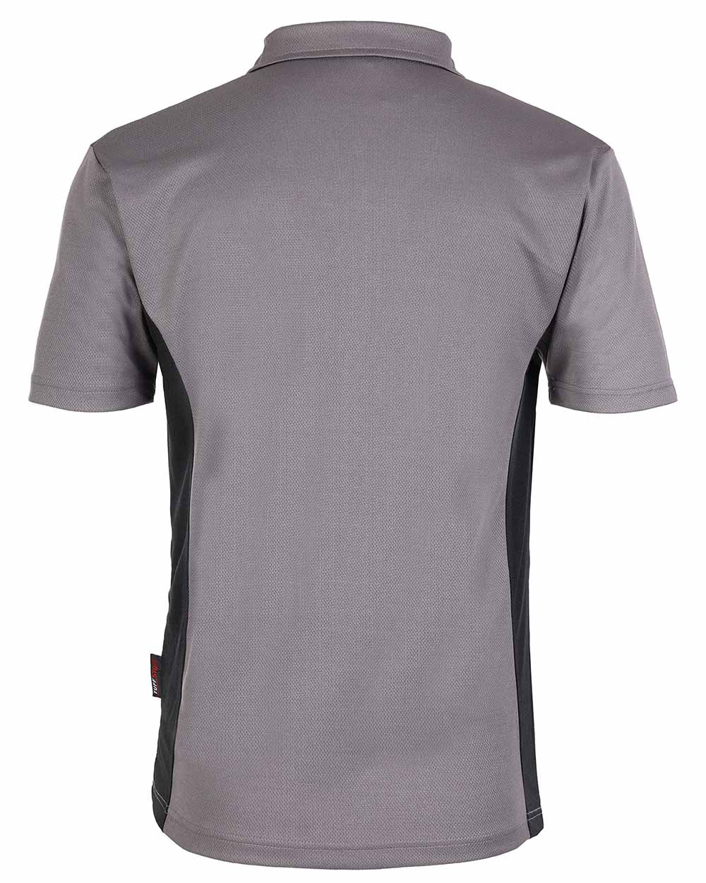 Grey Coloured TuffStuff Elite Polo Shirt On A White Background