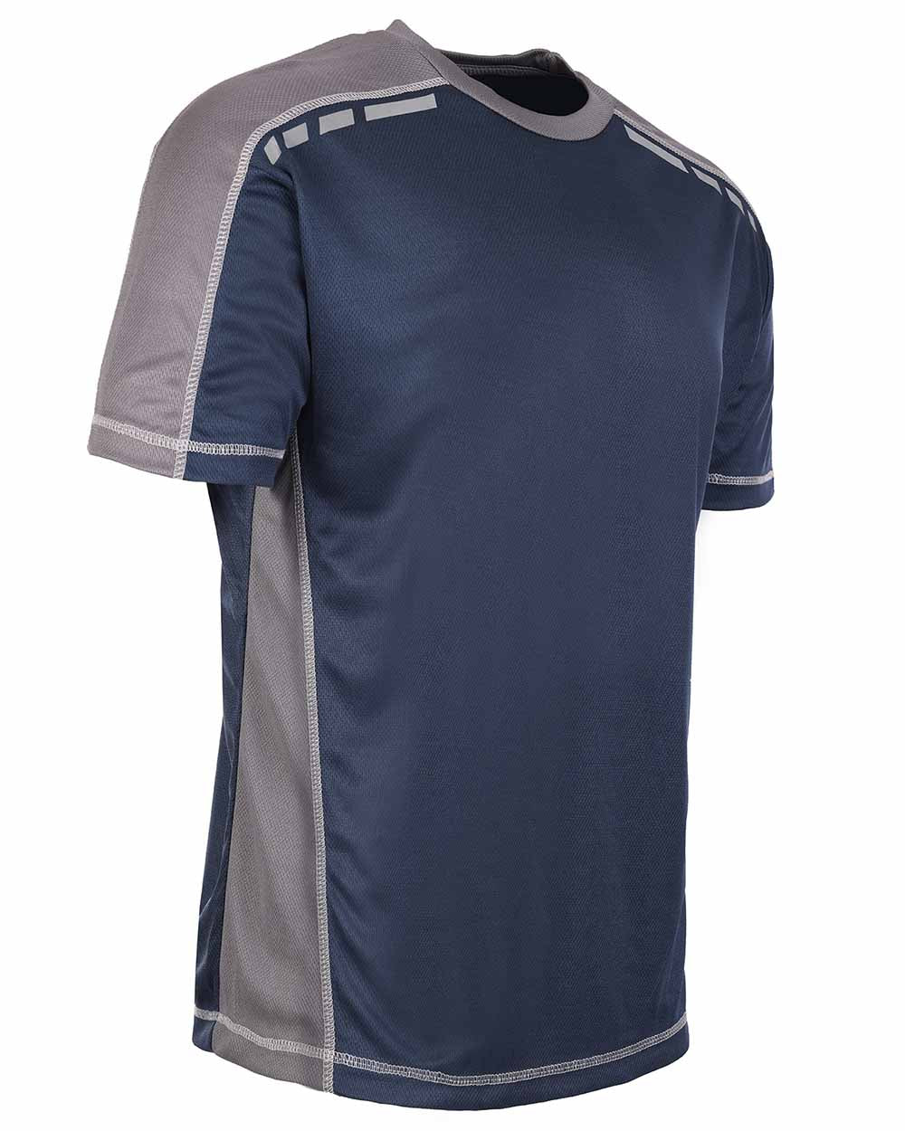 Navy Coloured TuffStuff Elite T-Shirt On A White Background