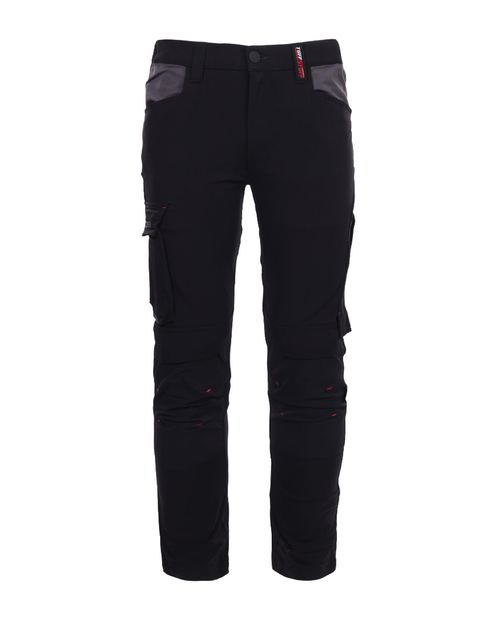 Black coloured TuffStuff Evo Flex Trousers on White background