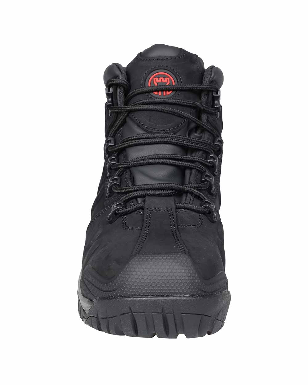 Black Coloured Fort Deben Waterproof Safety Boot On A White Background