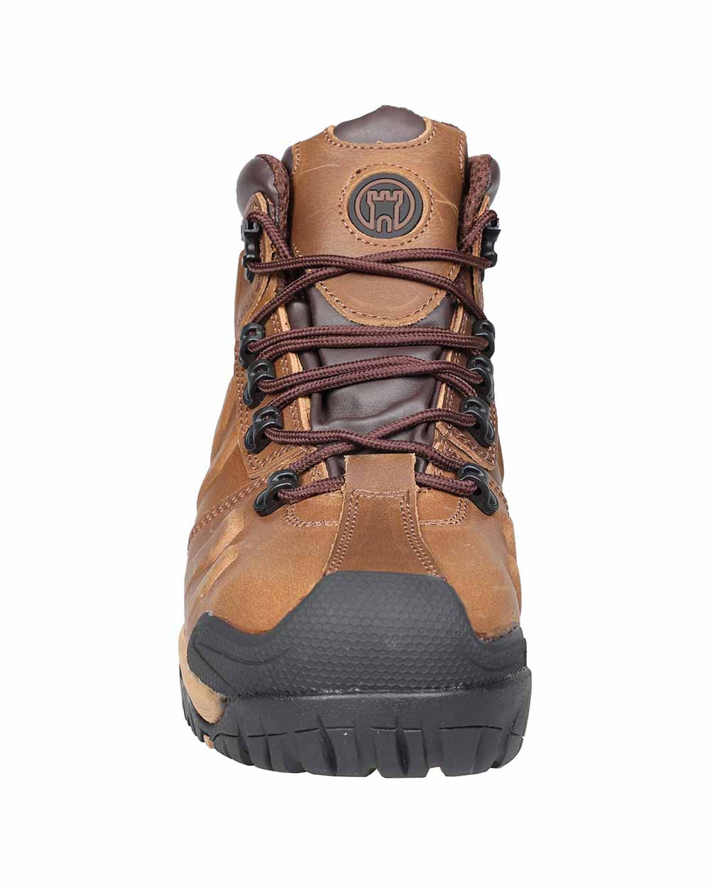 Brown Coloured Fort Deben Waterproof Safety Boot On A White Background