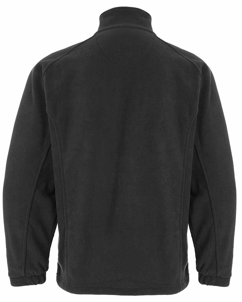 Black Coloured Fort Melrose Fleece Jacket On A White Background