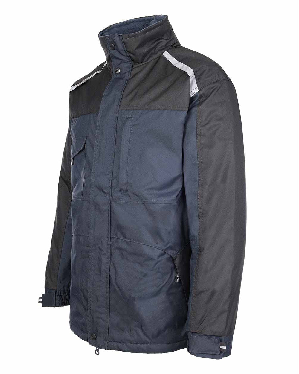 Navy Blue Coloured TuffStuff Cleveland Jacket On A White Background