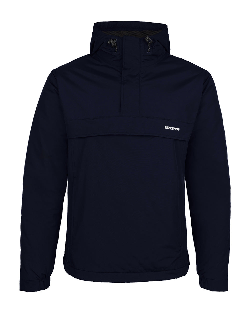 Navy coloured TuffStuff Sutherland Unlined Windbreaker on White background