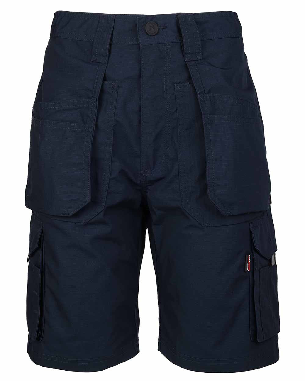 Navy Coloured TuffStuff Enduro Work Shorts On A White Background