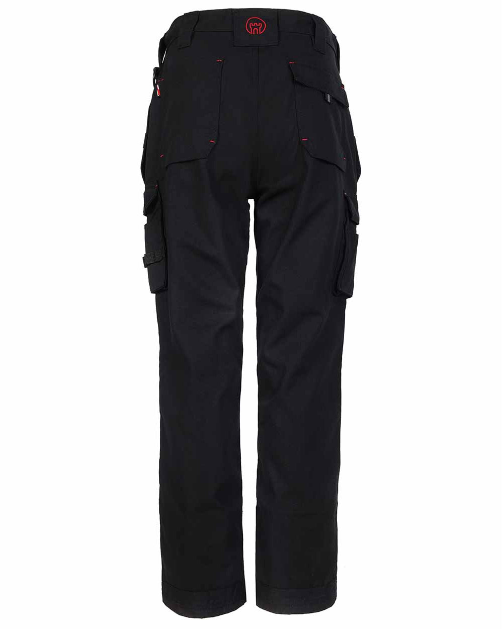 Black Coloured TuffStuff Extreme Work Trousers On A White Background