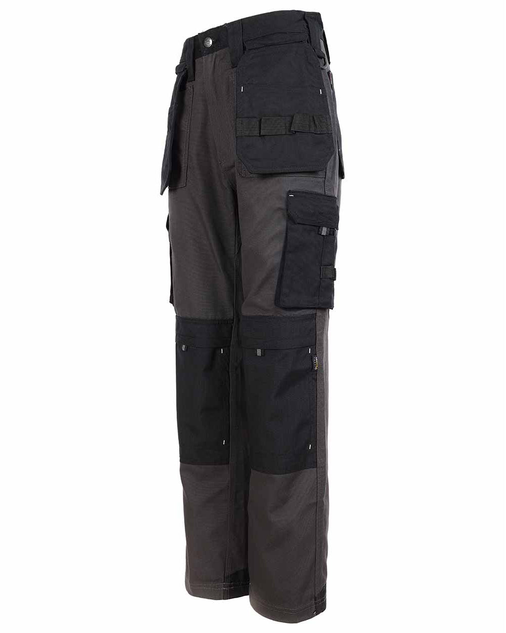 Grey Coloured TuffStuff Extreme Work Trousers On A White Background