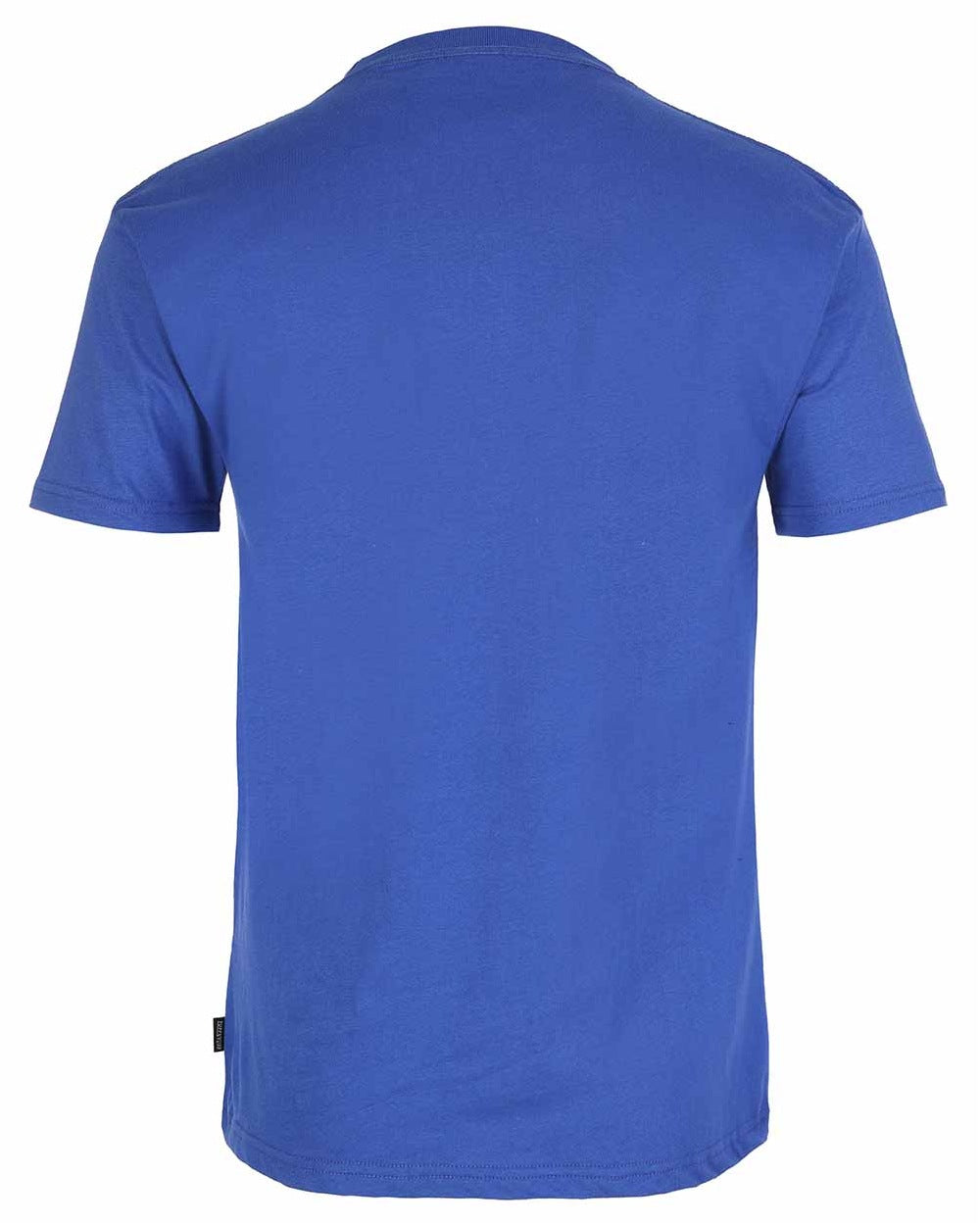 Blue coloured TuffStuff Logo T-Shirt on white background