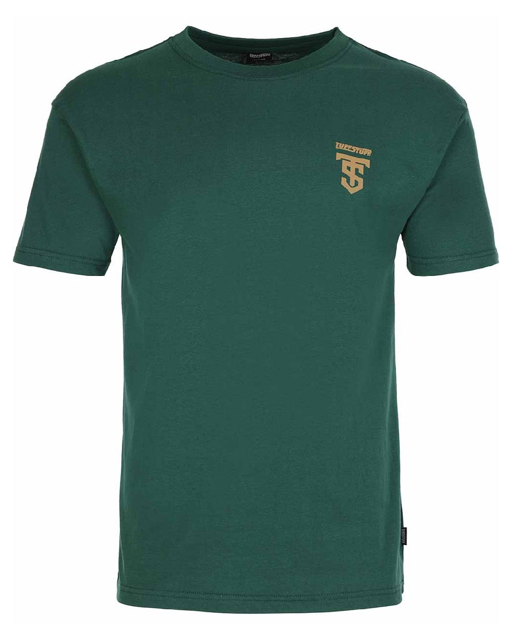 Green coloured TuffStuff Logo T-Shirt on white background