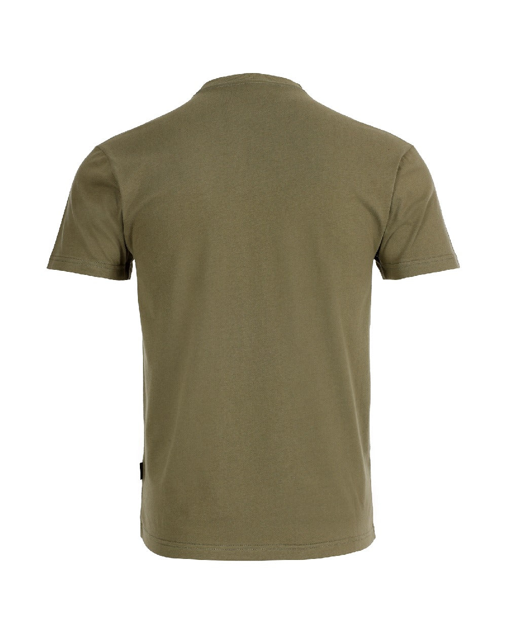 Olive coloured TuffStuff Logo T-Shirt on white background
