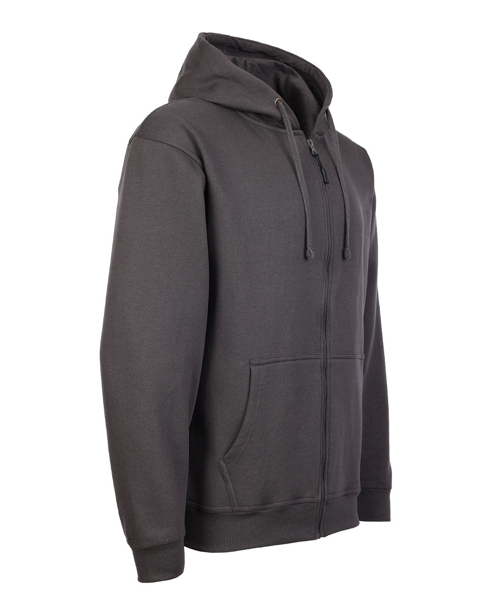 Grey coloured TuffStuff Pro Work Hoodie on White background