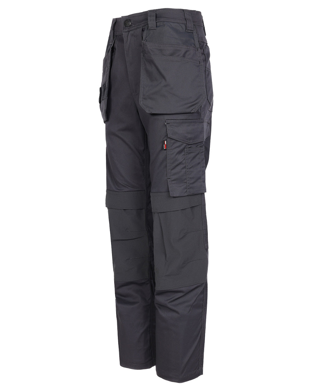 Grey coloured TuffStuff ProFlex Work Trousers on White background