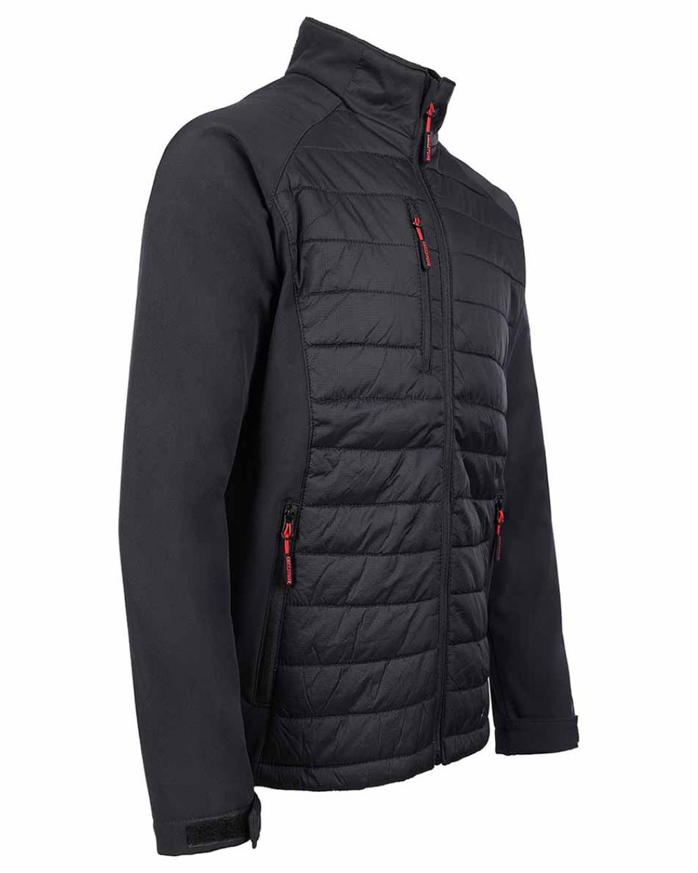 Black Coloured TuffStuff Snape Jacket On A White Background