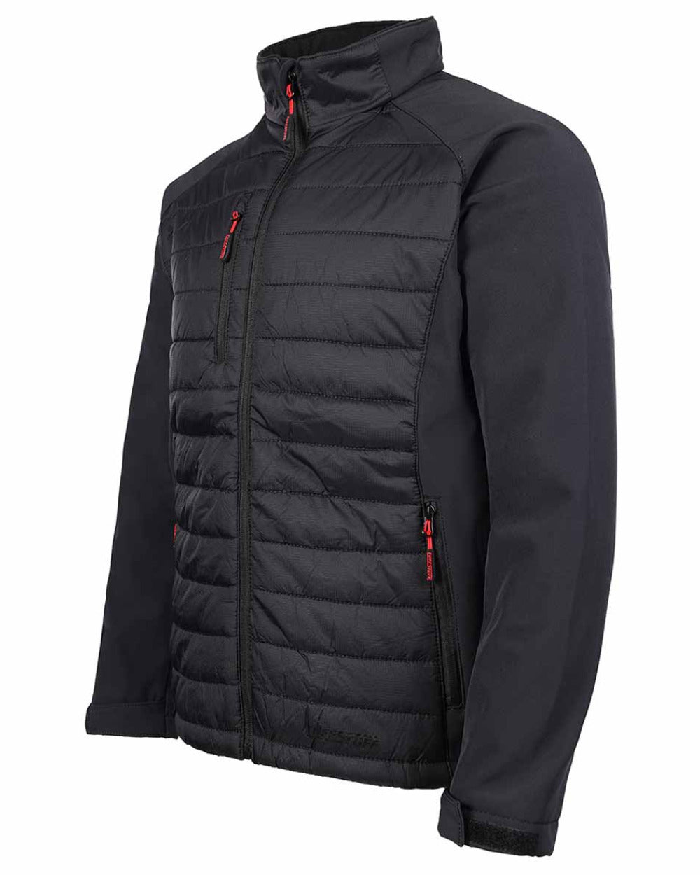Black Coloured TuffStuff Snape Jacket On A White Background