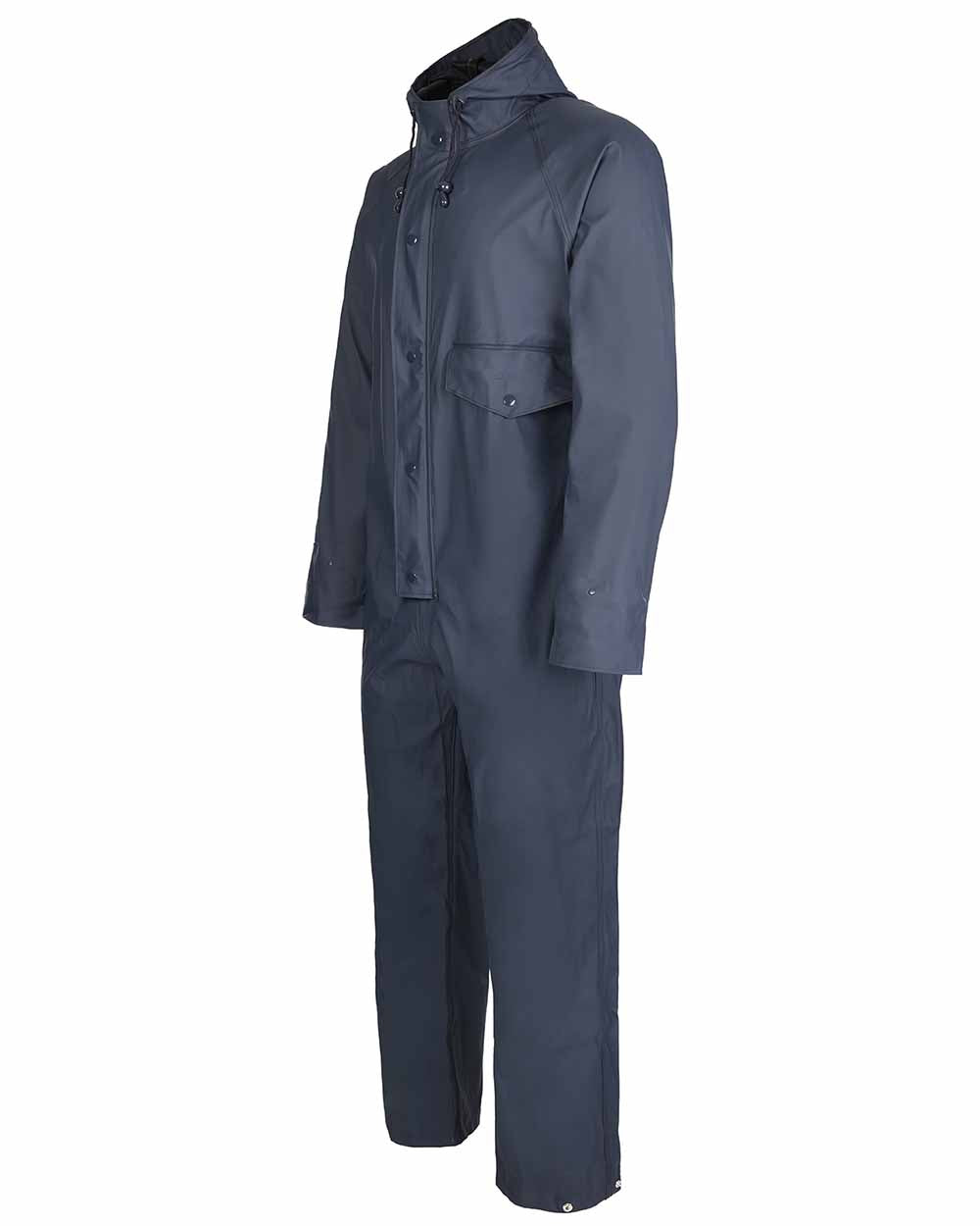 Navy coloured Fort Fortex Flex Coverall on white background 
