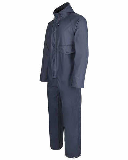 Navy coloured Fort Fortex Flex Coverall on white background 