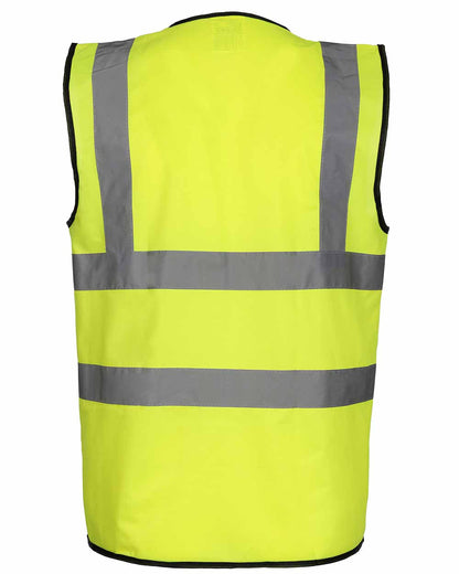 Yellow coloured Fort Hi-Vis Vest on white background 