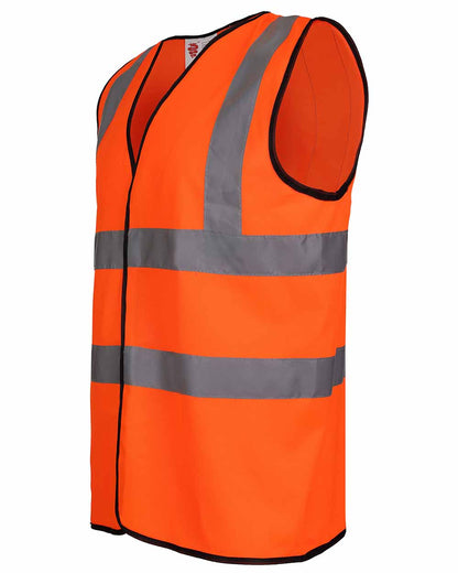 Orange coloured Fort Hi-Vis Vest on white background 