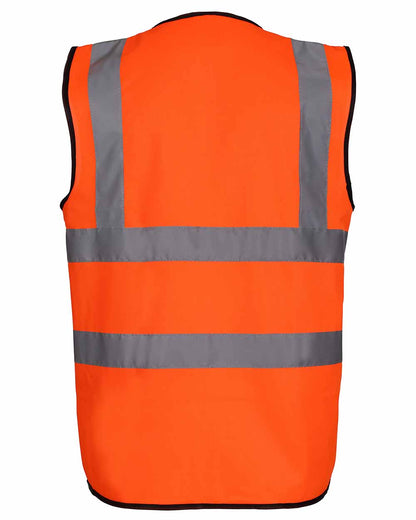 Orange coloured Fort Hi-Vis Vest on white background 