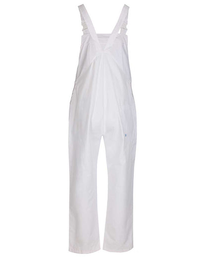White coloured Fort Bib &amp; Brace Overall Polycotton on white background 