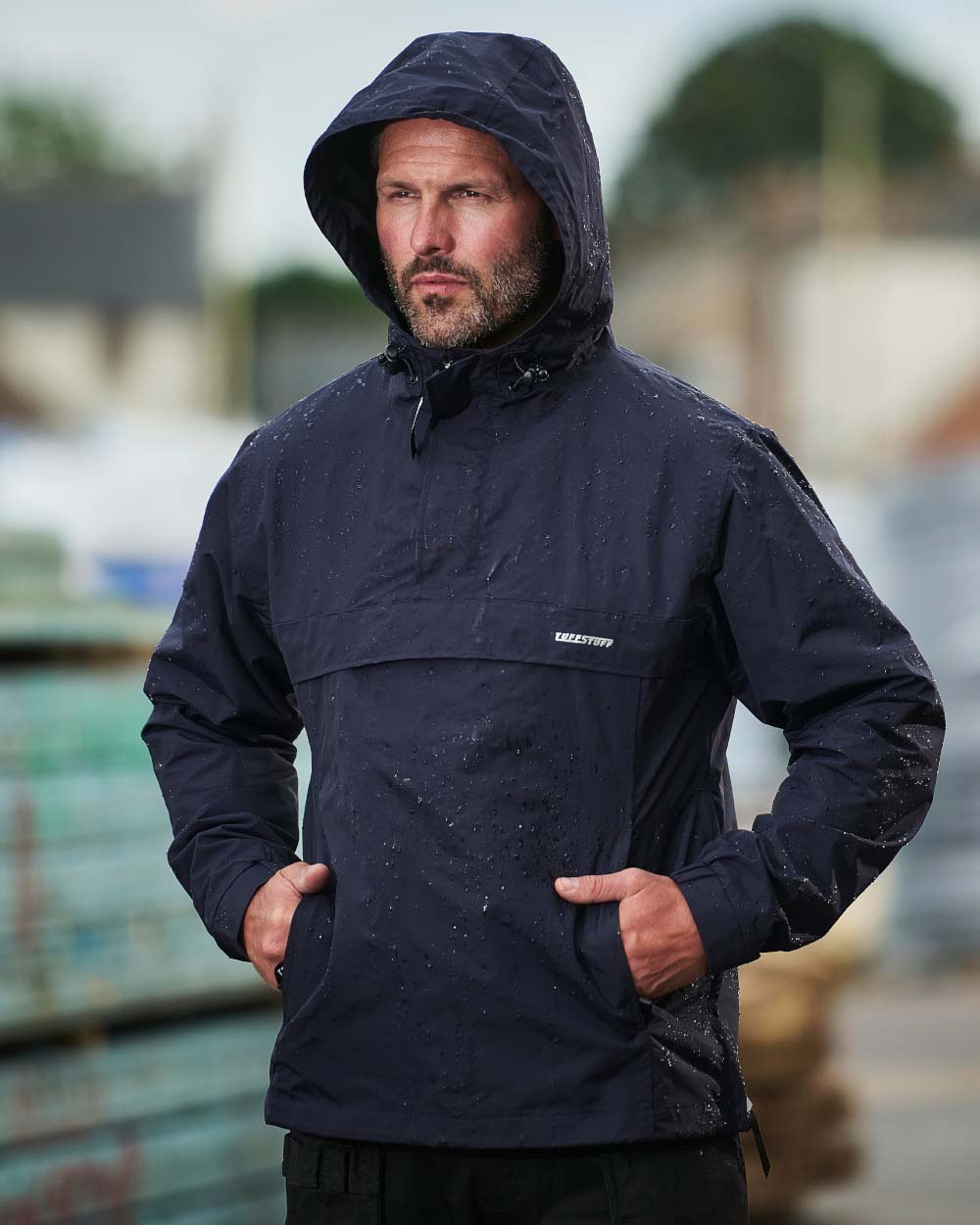 Navy TuffStuff Sutherland Unlined Windbreaker
