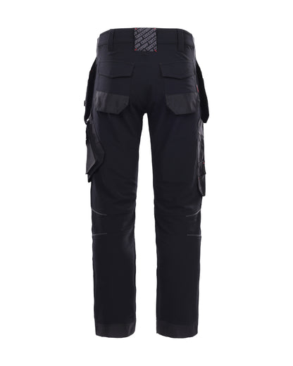 Black coloured TuffStuff Apex Flex Trousers on White background 