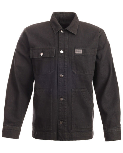 Black coloured TuffStuff Ranger Jacket on white background 