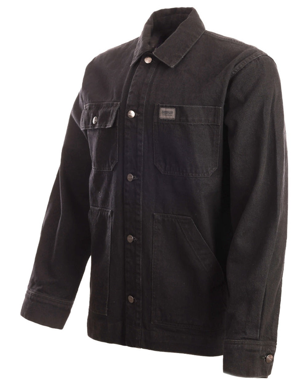 Black coloured TuffStuff Ranger Jacket on white background 