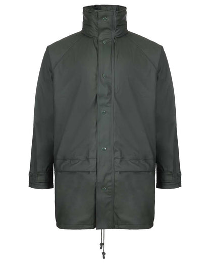 Green Coloured Fort Flex Jacket On A White Background 