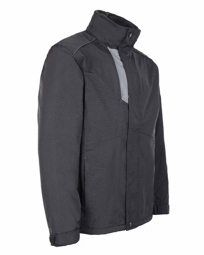 Black Coloured TuffStuff Newport Jacket On A White Background 